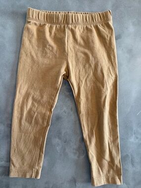 2T Kids Stretch Cotton Leggings - Camel